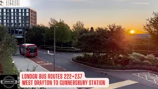 Early Morning Serenity: Exploring London with Bus Routes 222 and 237 as the Sun Rises