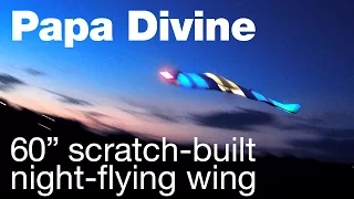 Night Flight of my 60" scratch-built flying wing