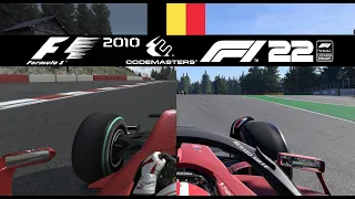 F1 Game Comparison: 2010 - 2022 Gameplay Comparison (PC)