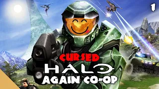 Cursed Halo Again Co-op Part 1 - Cursed Halo Mod - Halo Combat Evolved Mods - Poop Group Plays