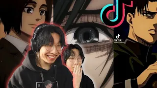 Smiling Through The Final AOT Season Depression 😂😂😂 (Relatable Attack on Titan Anime Tiktoks)