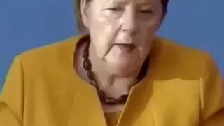 Angela Merkel zur neuen Ausgangssperre bei corona mit Einhorn
