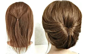 15 Пучков для Коротких волос из Резинок. Быстрые Прически.15 Bundles for Short Hair made of Elastics