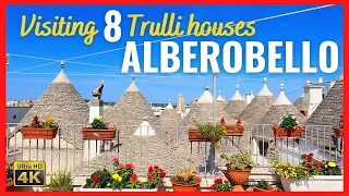 ALBEROBELLO (Puglia), Italy [walking tour] in 4k Inside Trulli houses