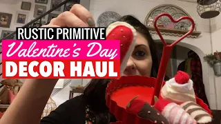 Rustic Primitive Valentines Day Decor Haul 2022