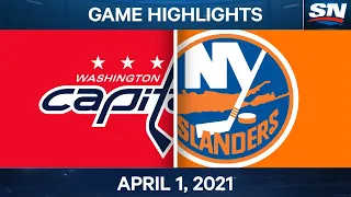 NHL Game Highlights | Capitals vs. Islanders – Apr. 01, 2021