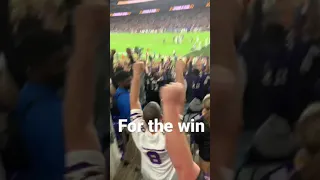 Fan Reaction to Lamar Jackson’s game winning TD pass vs the colts #shorts