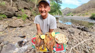 Pesca y cocina de tilapia grande en el salvador