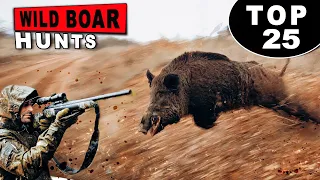 TOP 25 WILD BOAR HUNTS   BEST WILD BOAR HUNTING 2023  Hunting for wild boar  CHASSE AU SANGLIER