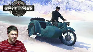 Мотоцикл Урал М62 для Spintires. На мотоцикле зимой!)