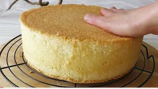 SPONGE CAKE RECIPE  🔝(easy recipe,  using the whole egg)#Masmavi3mutfakta