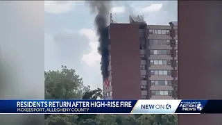 Residents can return to McKeesport senior high-rise after fire
