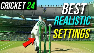 MAKE YOUR CRICKET 24 MORE REALISTIC WITH THESE SETTINGS (TUTORIAL)🤩