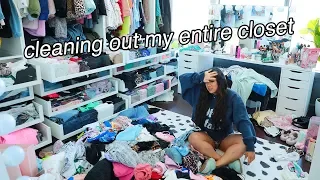 CLEANING OUT MY ENTIRE CLOSET (plz send help)