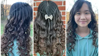 Waterfall Braid Hairstyle! / Janet and Kate!