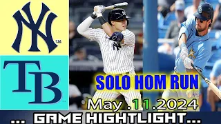 New York Yankees Vs. Tampa Bay Rays  (05/11/24) GAME HIGHLIGHTS | MLB Season 2024