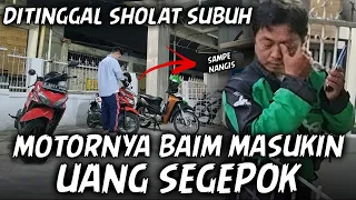 NGASAL TARO DUIT DI HELM MOTOR ORANG.. BAPAKNYA BINGUNG NYARIIN PELAKUNYA SAMPE UJUNGNYA NANGIS