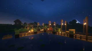 Minecraft - with the dock on the night with music