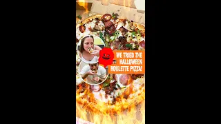 We tried the Domino’s Halloween Roulette Pizza! Which slice has the Carolina Reaper chilli sauce? 🥵
