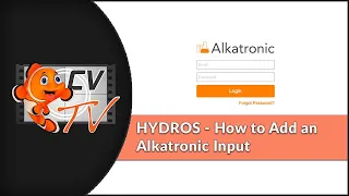 HYDROS Set-Up Instructions - How to Add an Alkatronic Input to the HYDROS App