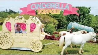 Bug's Cinderella Princess Carriage Boxfort ! Cinderella Makeover !