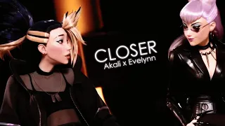 Akalynn - Akali x Evelynn || Closer