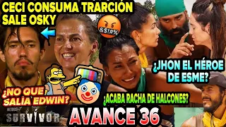 CECI CONSUMA TRAICIÓN🤬 SALE OSKY NO EDWIN. JHON SALVA A ESME cap35 #survivor méxico 2024 Avance 36