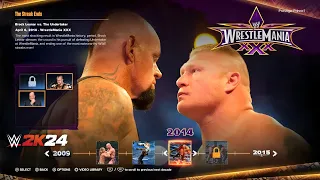 WWE 2K24 Showcase - Brock Lesnar vs. The Undertaker | 40 Years of WrestleMania