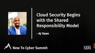 Cloud Security Begins with the Shared Responsibility Model