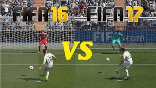 FIFA 17 Vs FIFA 16 Comparison | Free Kicks, Penalties... etc