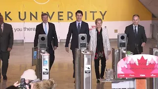 Trudeau helps open Toronto-York Spadina Subway Extension