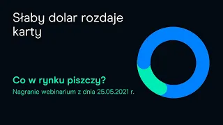 Słaby dolar rozdaje karty | "Co w rynku piszczy" z dnia 25.05.2021 r.