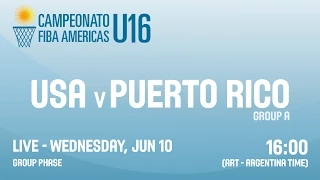 USA v Puerto Rico - Group A - 2015 FIBA Americas U16 Championship