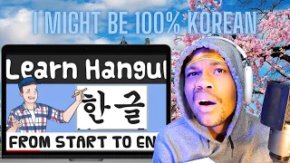 Serious Hangul Learning With Billy Go Pt 1