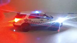 Greenlight 1/64 Chicago Police 2016 Ford interceptor with working LED lights!!