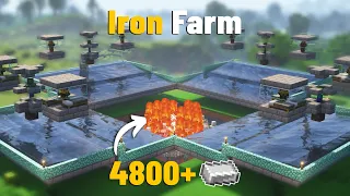 NEW Minecraft 1.20.1 IRON FARM Tutorial | 2000 Iron Ingots Per Hour Easy