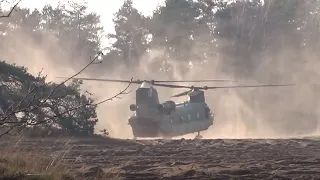 Landing drills of the Chinook