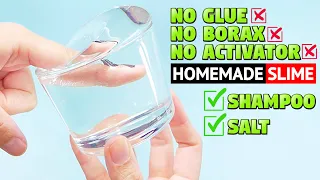 I TRIED TO MAKE SHAMPOO & SALT SLIME NO BORAX❌ NO GLUE❌/HOMEMADE DIY SLIME/SLIME WITHOUT GLUE BORAX