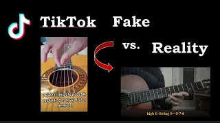 Fake vs. Reality: TikTok Guitar Tutorial Song: Prayer in C (short)