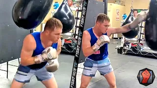 CANELO DEFENSIVE TRAINING - LOOKING SAUVE DRILLING HEAD MOVEMENT & COMBINATIONS (WORKOUT VIDEO)