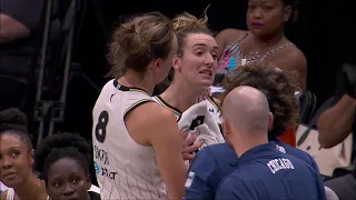 Technical On Mabrey From BENCH After Checking Out Of Game Complaining | Chicago Sky vs Seattle Storm