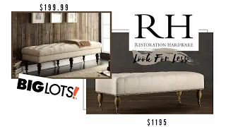 RESTORATION HARDWARE DUPES | Look For Less | Big Lots Edition | Part Two