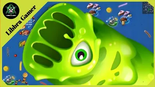 WORMS ZONE.IO | GIANT SLITHER SNAKE / Epic Worms Zone Best Gameplay / Saamp Wala Game! Libbra Gamer