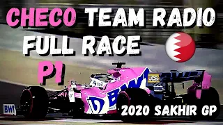 Checo Team Radio FULL RACE 2020 Sakhir GP P1 | UNHEARD Sergio Perez Team Radio Insight