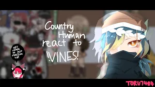 Countryhuman react to vines|rushed|1/3|read description