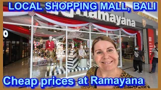 Local Shopping in Bali, Ramayana Shopping Mall, Where the Local's shop
