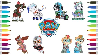 Paw Patrol Coloring Compilation | Paw Patrol Support Members | Paw Patrol Coloring Book Pages