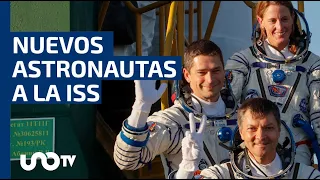 Astronautas rusos y una estadounidense llegan a la ISS en un cohete Soyuz