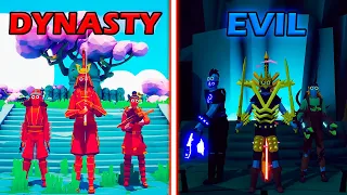 DYNASTY TEAM vs EVIL TEAM - Totally Accurate Battle Simulator | TABS