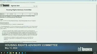 Housing Rights Advisory Committee - May 13, 2024